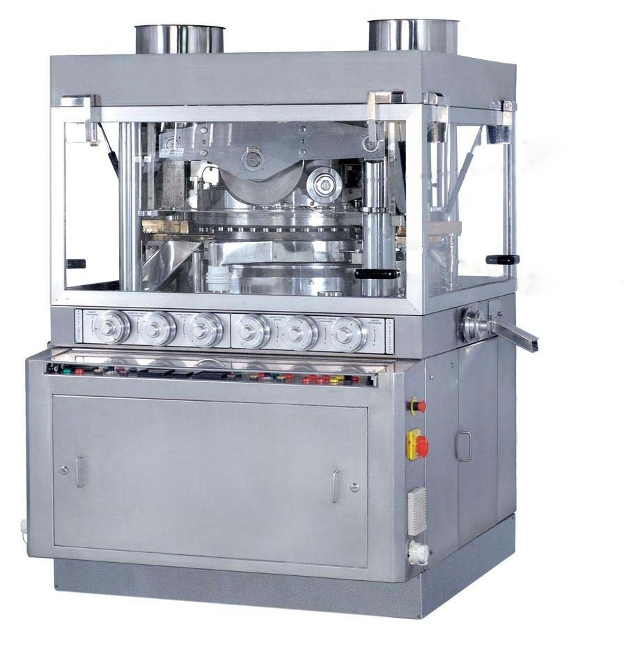 Double Rotary Tablet Press Machine/High Speed Compression Machine With Pre-Compression: 45D/55B/69BB/75BB Station